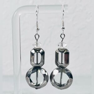 Clear Bead Earrings